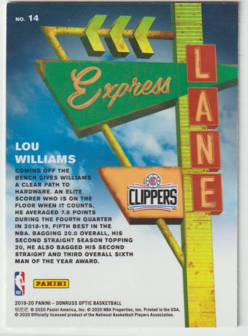 Express Lane 014 Lou Williams - Los Angeles Clippers