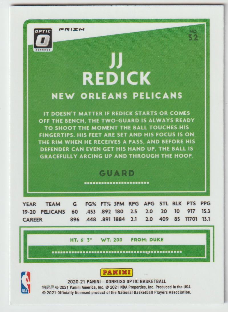 032 JJ Redick - New Orleans Pelicans Purple