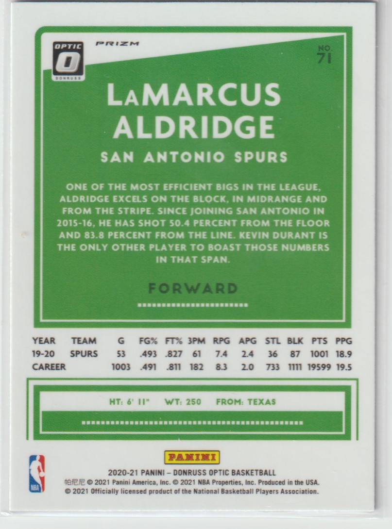 071 LaMarcus Aldridge - San Antonio Spurs Purple