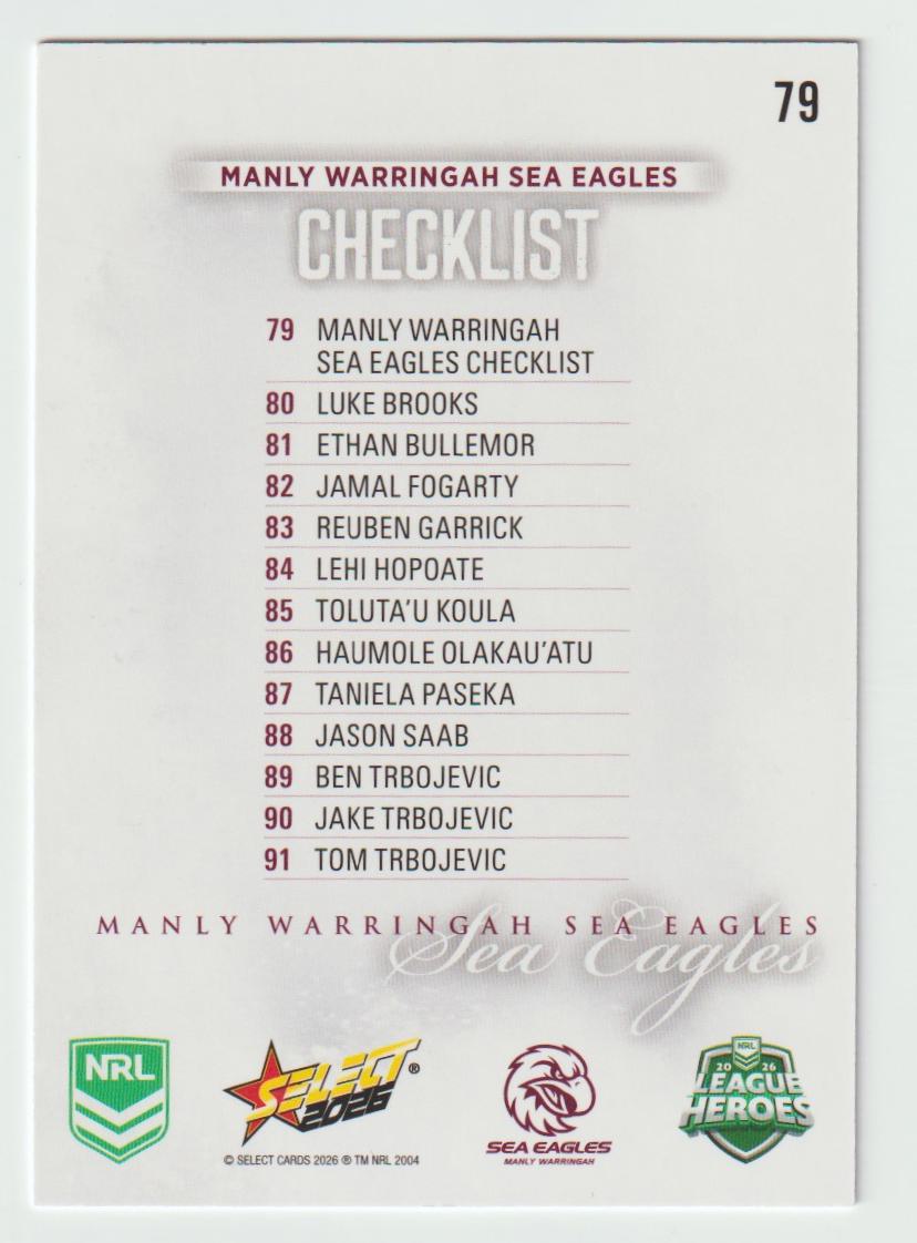 079 Manly Warringah Sea Eagles Logo