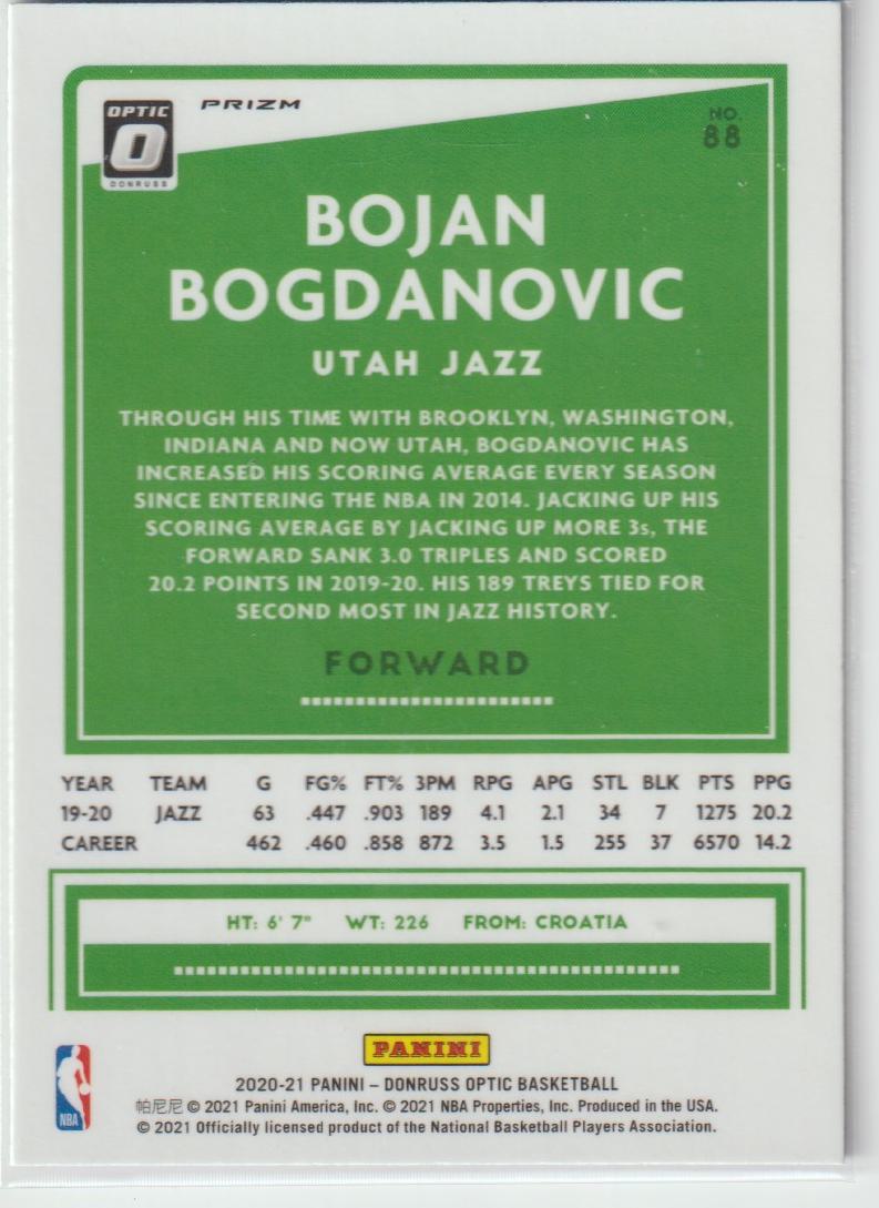 088 Bojan Bogdanovic - Utah Jazz Purple