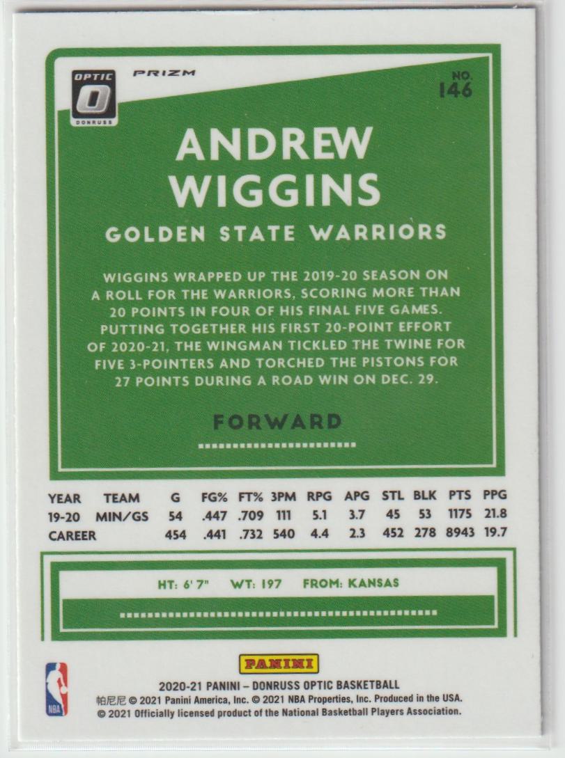 146 Andrew Wiggins - Golden State Warriors Purple