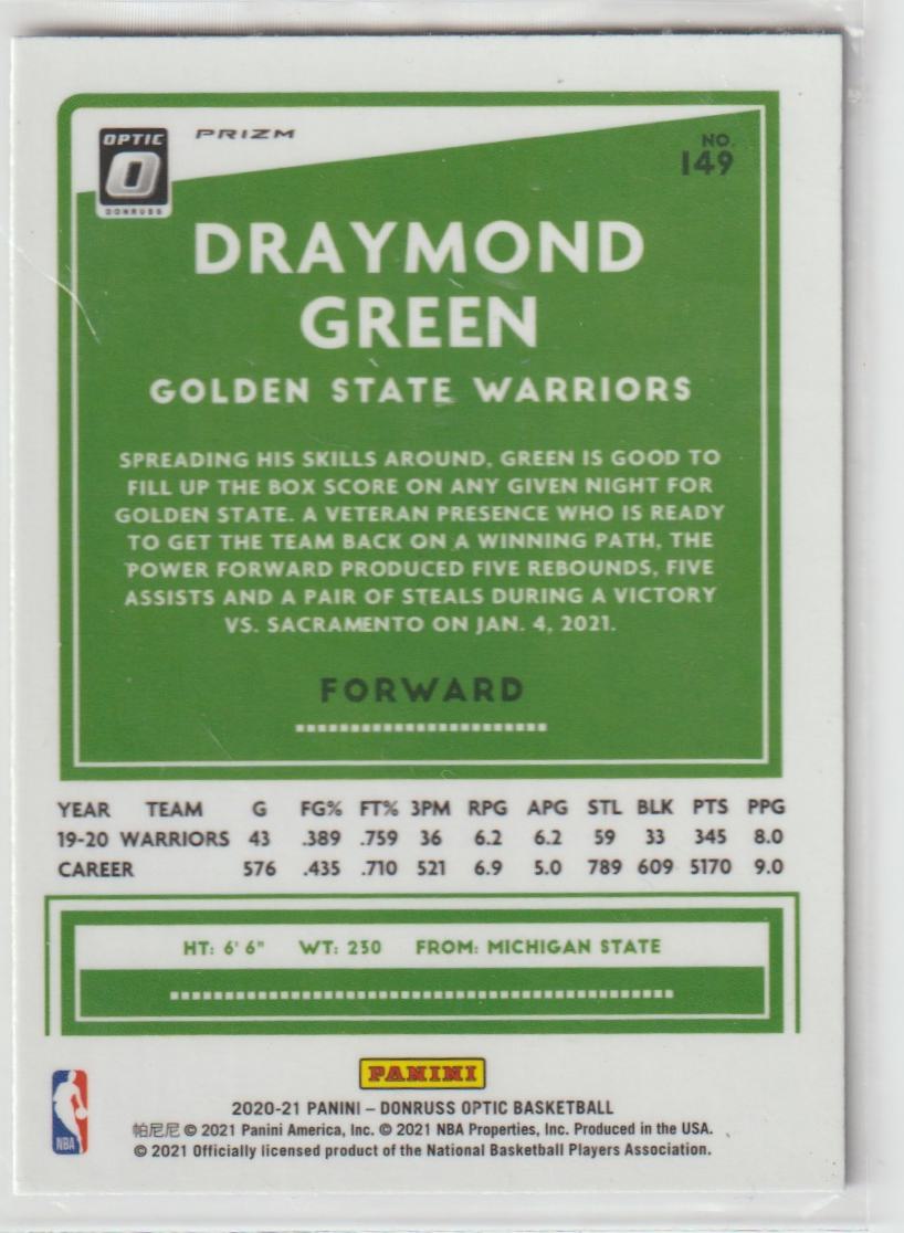 149 Draymond Green - Golden State Warriors Purple