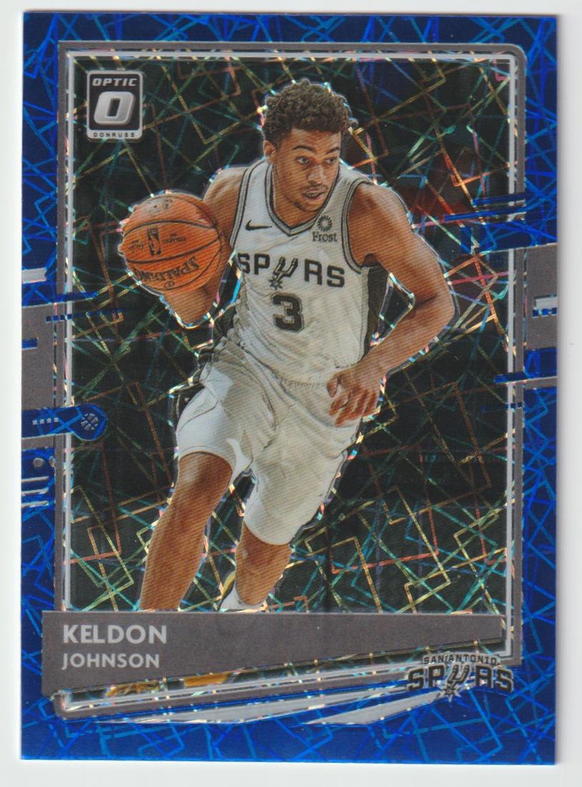 010 Keldon Johnson - San Antonio Spurs Blue Velocity