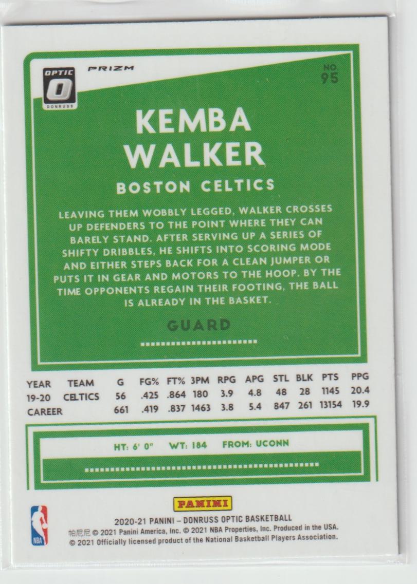 095 Kemba Walker - Boston Celtics Blue Velocity