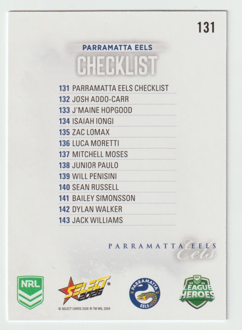 131 Parramatta Eels Logo