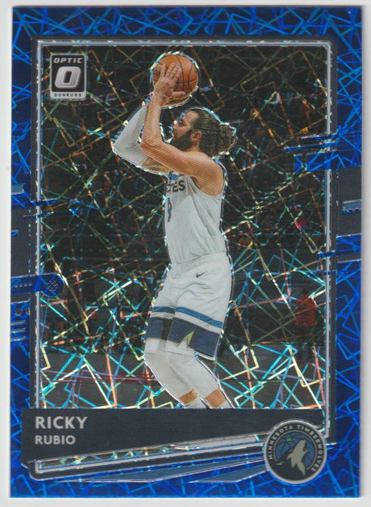 138 Ricky Rubio - Minnesota Timberwolves Blue Velocity