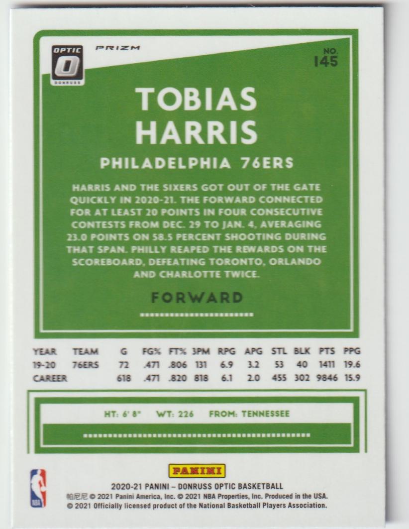 145 Tobias Harris - Philadelphia 76ers Blue Velocity