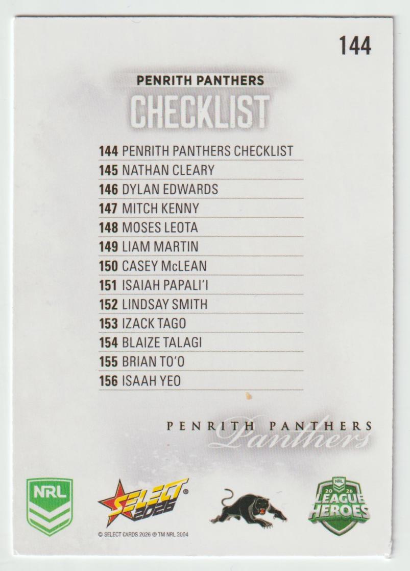 144 Penrith Panthers Logo