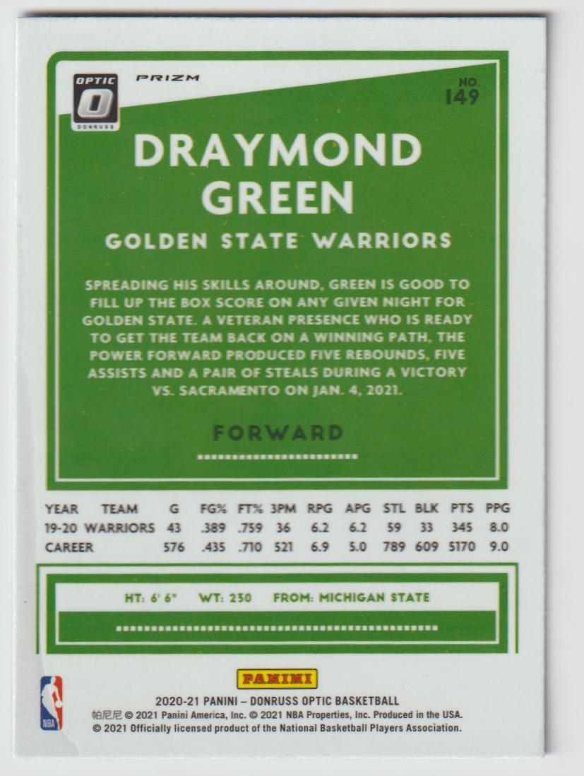 149 Draymond Green - Golden State Warriors Blue Velocity