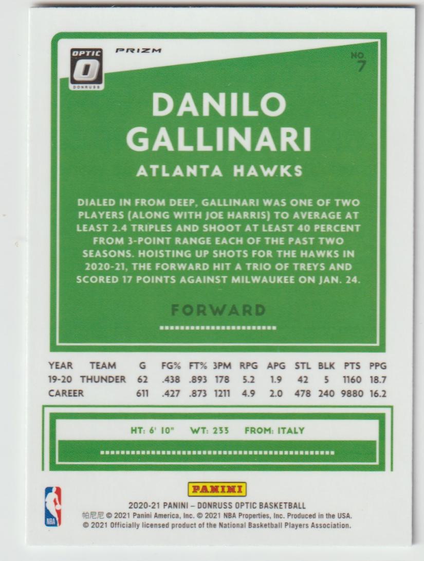 007 Danilo Gallinari - Atlanta Hawks Holo