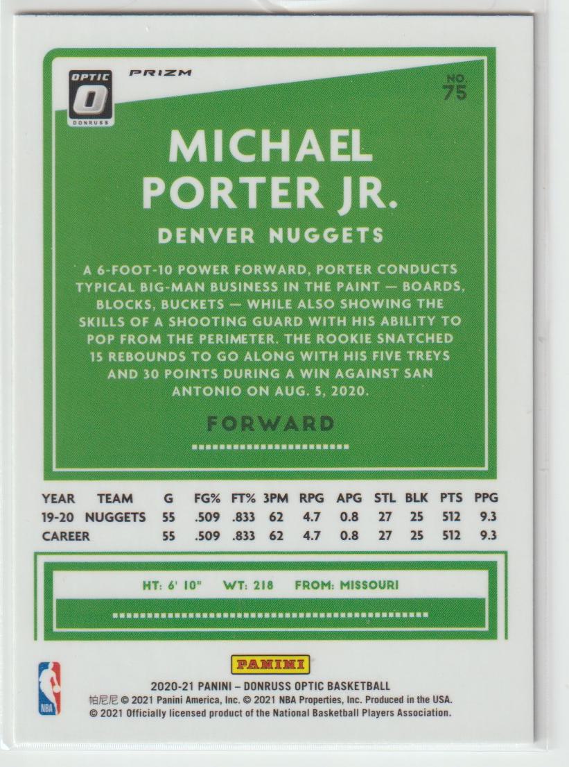 075 Michael Porter Jr. - Denver Nuggets Holo