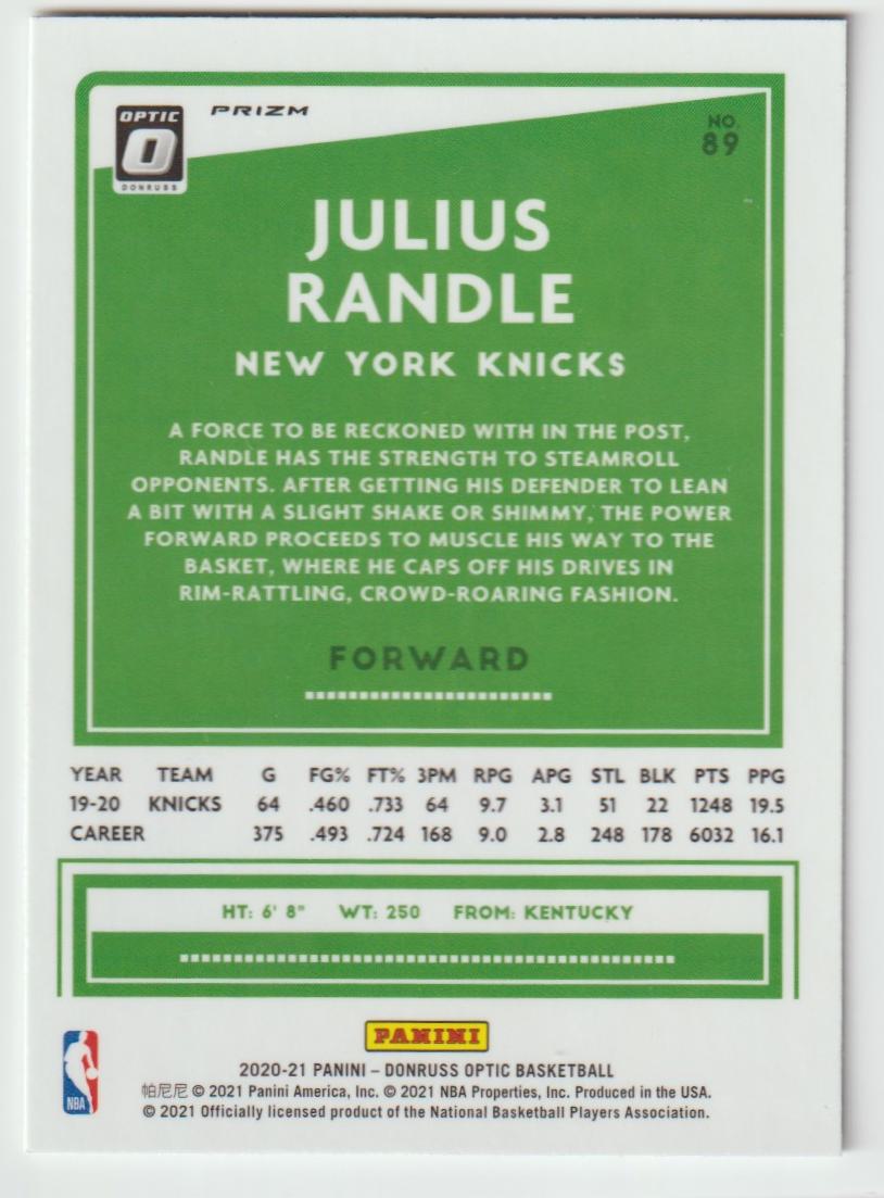 089 Julius Randle - New York Knicks Holo