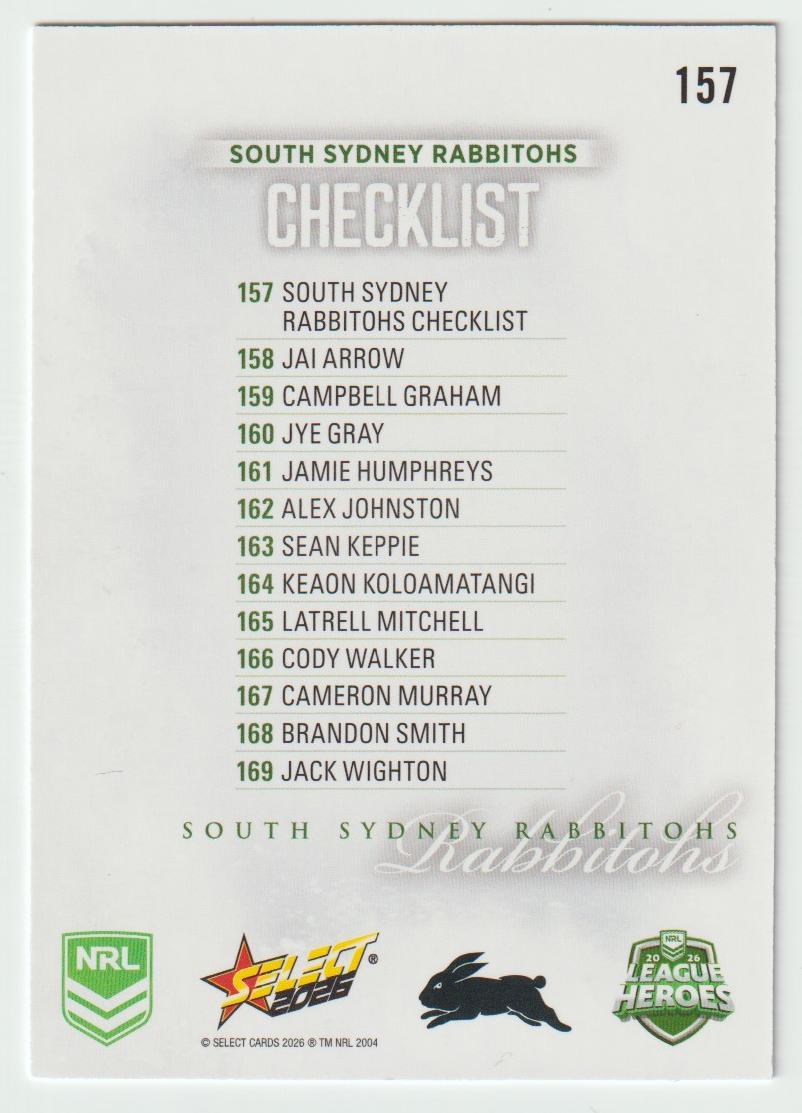 157 South Sydney Rabbitohs Logo