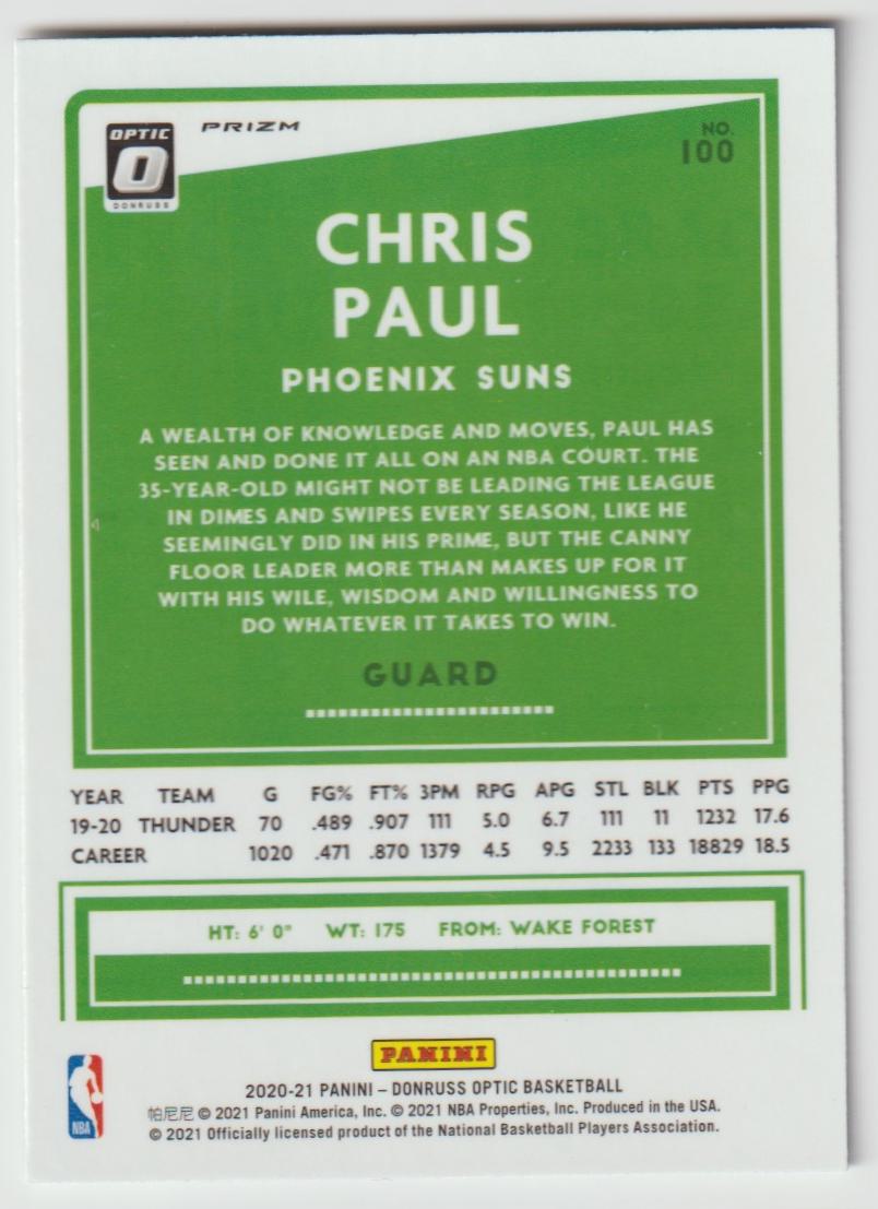 100 Chris Paul - Phoenix Suns Holo