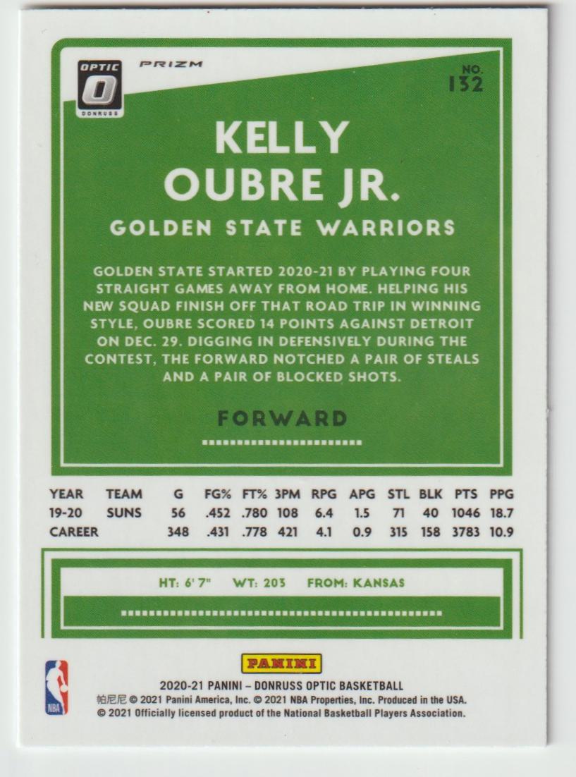 132 Kelly Oubre Jr. - Golden State Warriors Holo