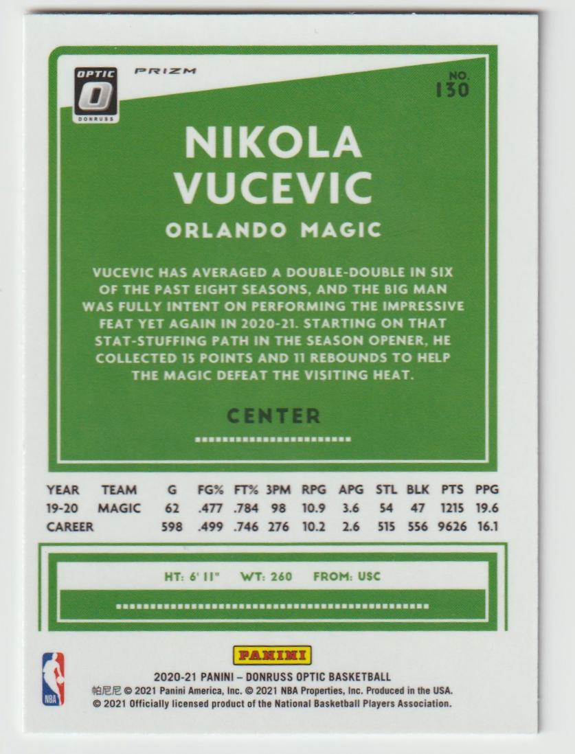 130 Nikola Vucevic - Orlando Magic Holo