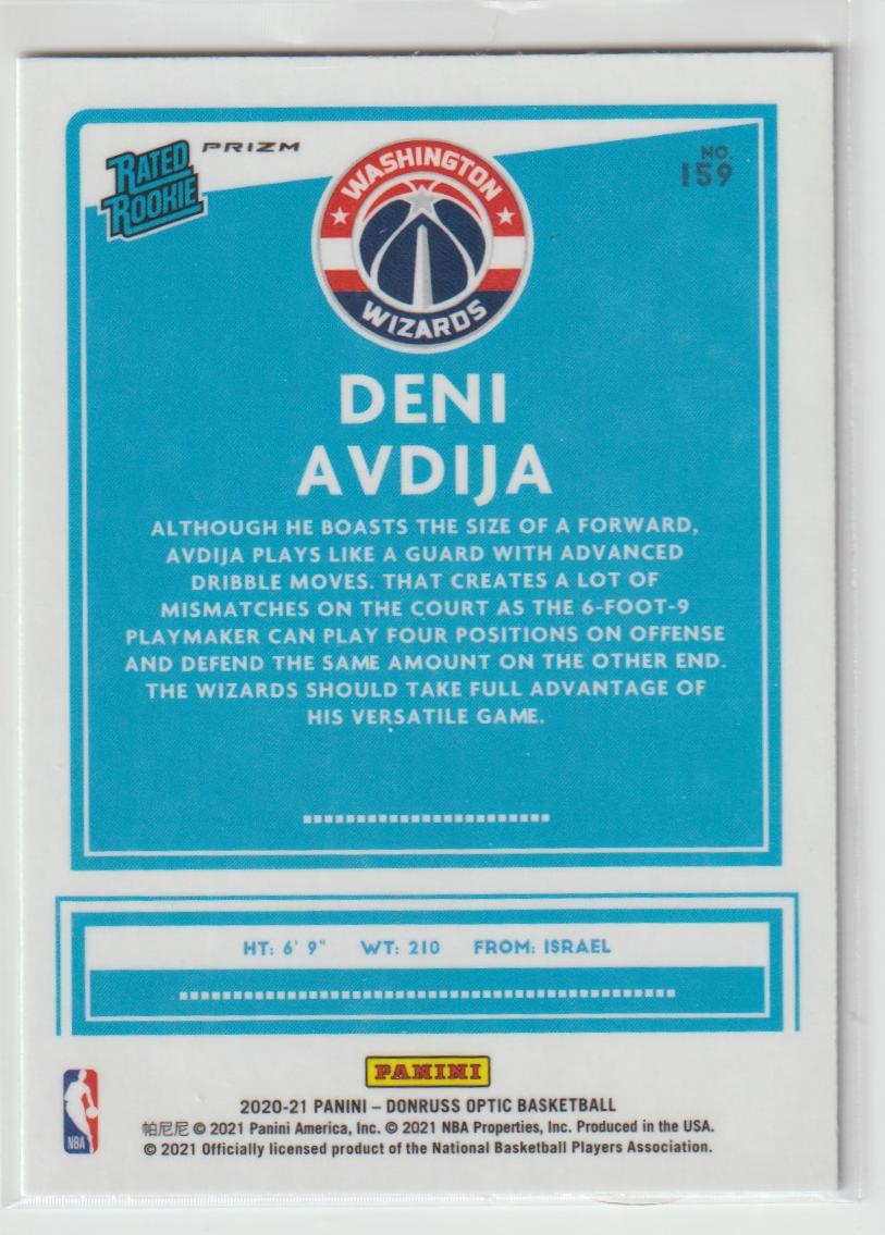 159 Deni Avdija - Washington Wizards Holo