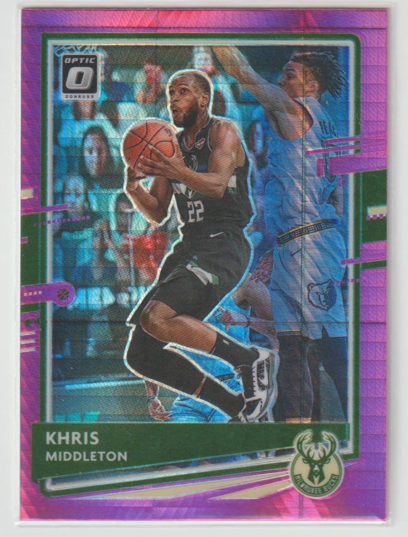 055 Khris Middleton - Milwaukee Bucks Hyper Pink