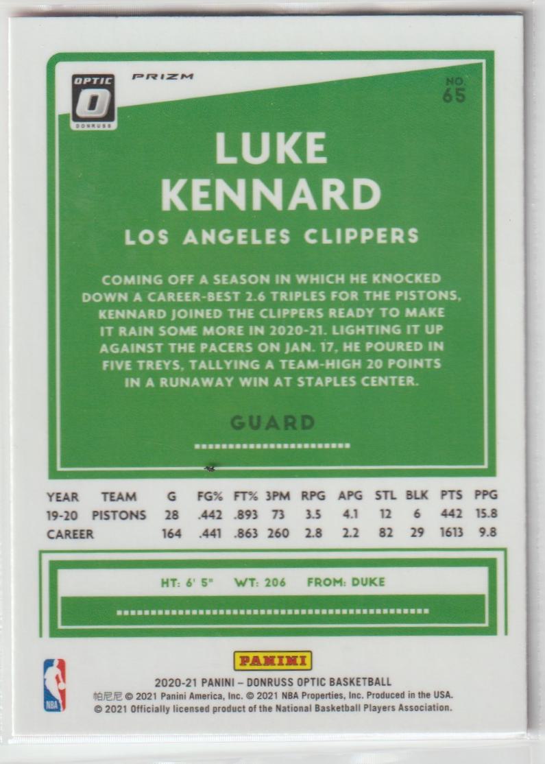 065 Luke Kennard - Los Angeles Clippers Hyper Pink