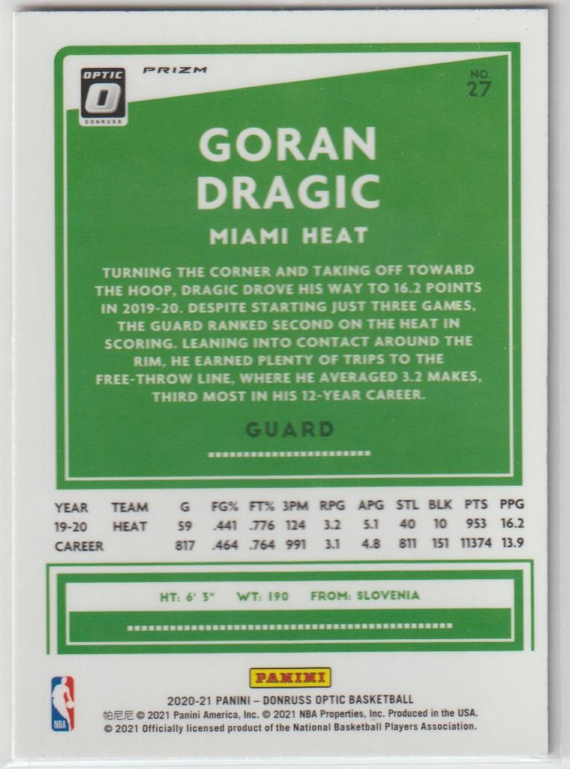 027 Goran Dragic - Miami Heat Pulsar Prizm