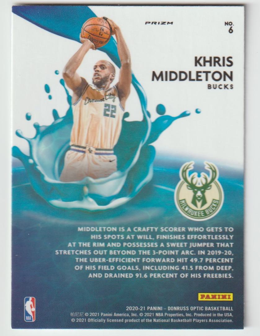 Splash 006 Khris Middleton - Milwaukee Bucks Purple