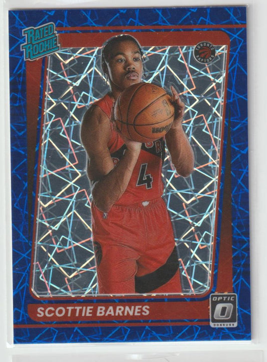 186 Scottie Barnes - Toronto Raptors Blue Velocity