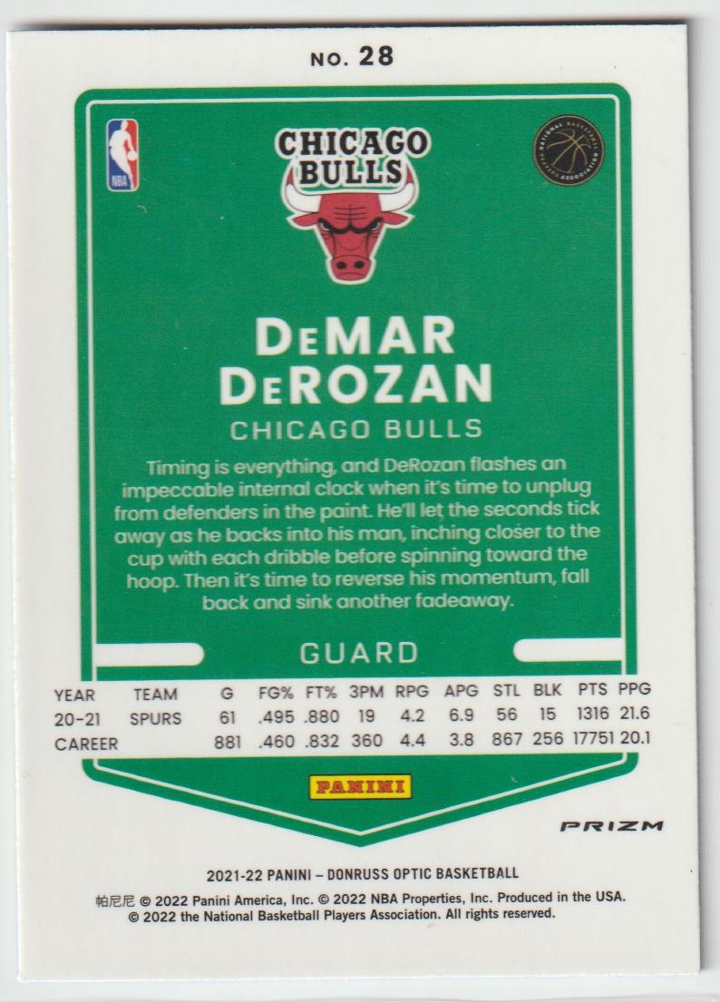 028 DeMar DeRozan - Chicago Bulls Blue Velocity