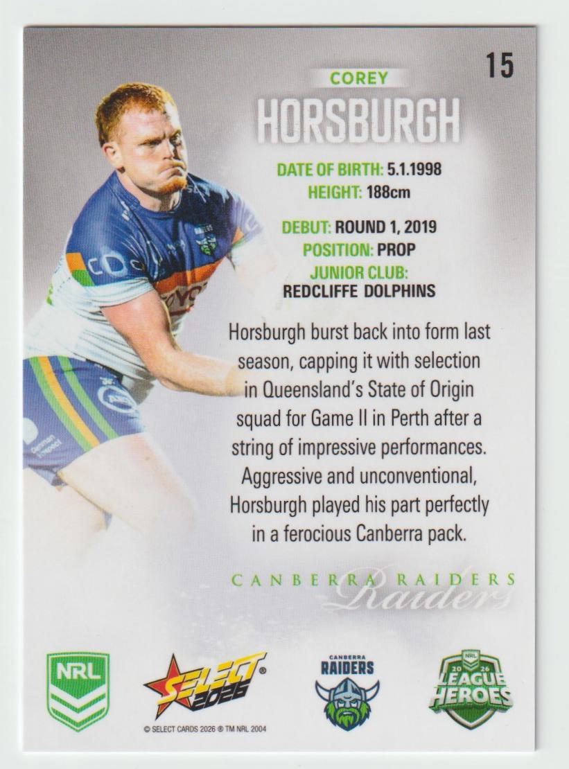 015 Corey Horsburgh Hobby Silver