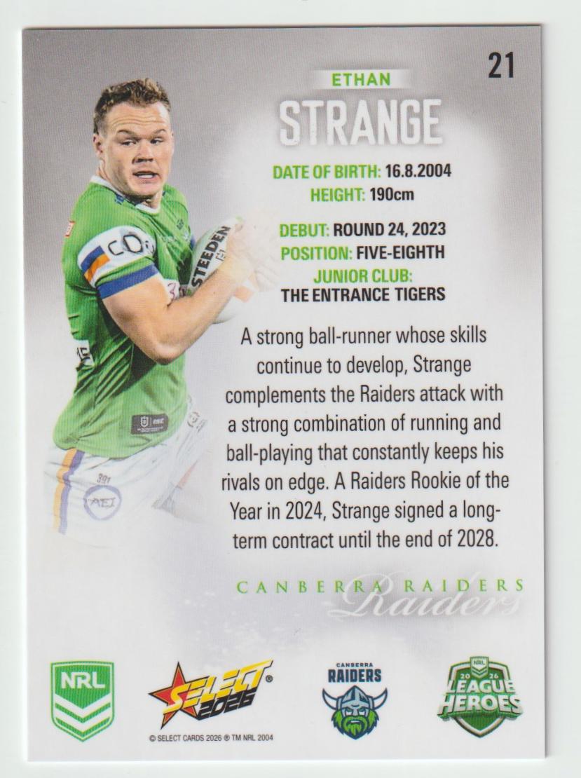 021 Ethan Strange Hobby Silver