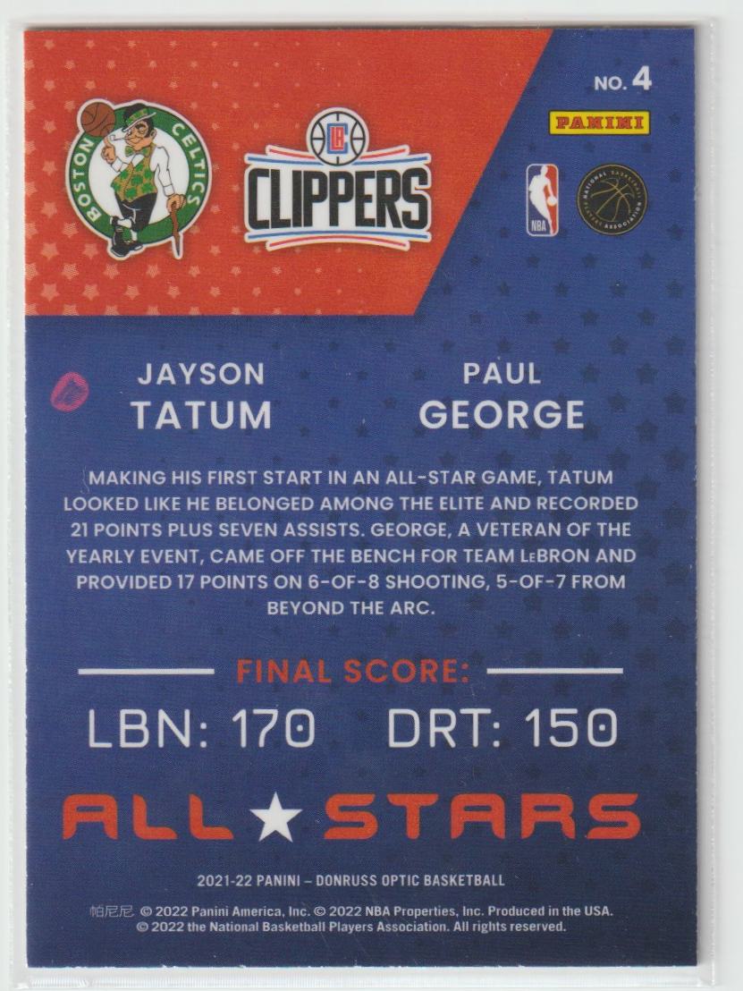 All-Stars 004 Jayson Tatum/Paul George - Boston Celtics/Los Angeles Clippers