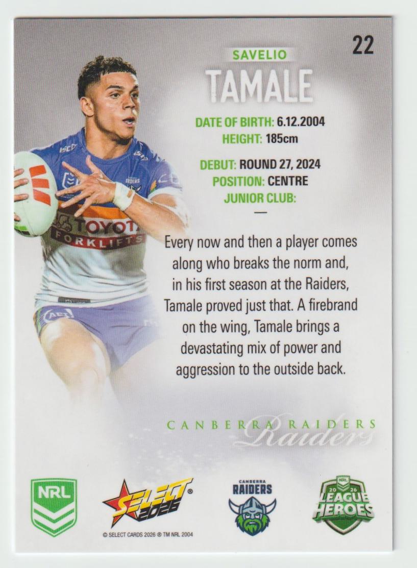 022 Savelio Tamale Hobby Silver
