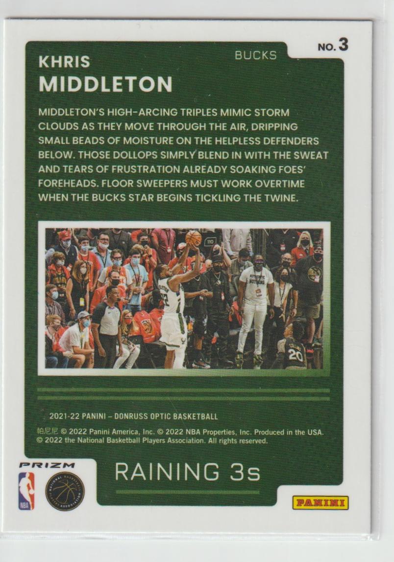 Raining 3s 003 Khris Middleton - Milwaukee Bucks  Fast Break