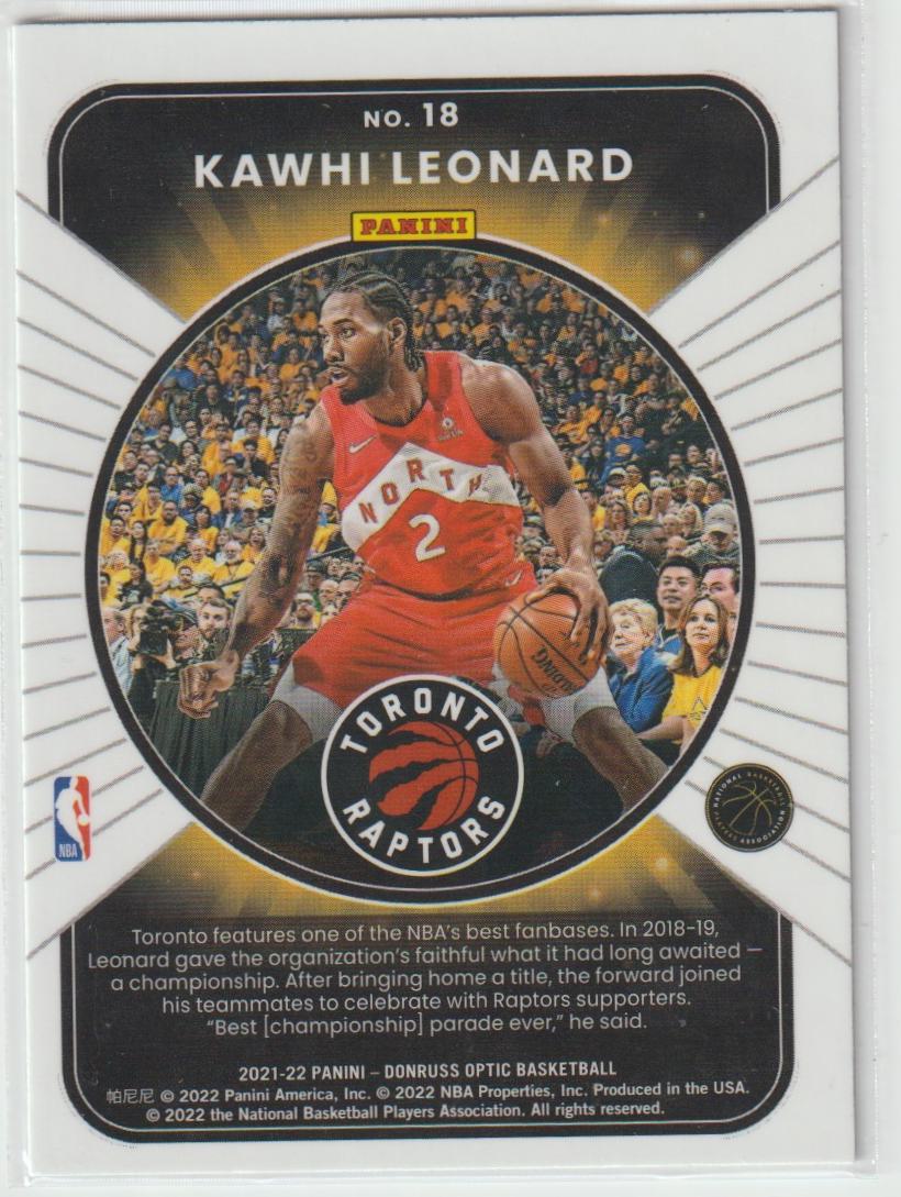 Winner Stays 018 Kawhi Leonard - Toronto Raptors