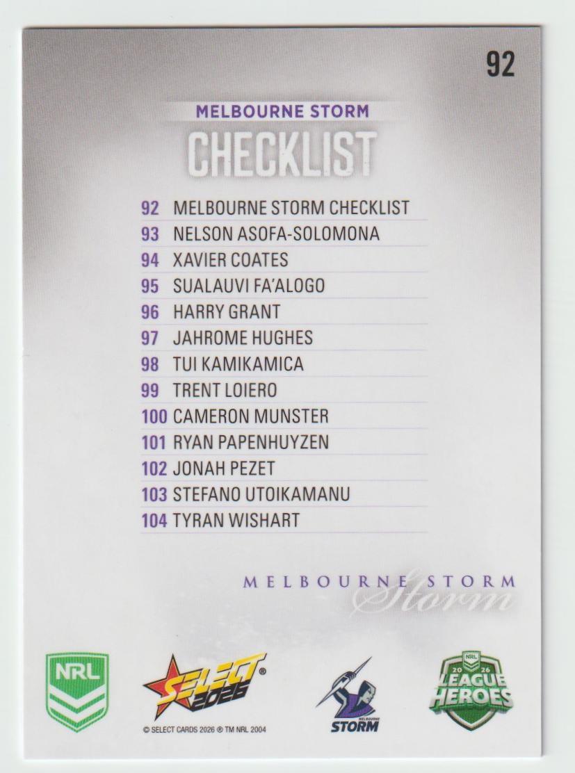 092 Melbourne Storm Logo   Hobby Silver