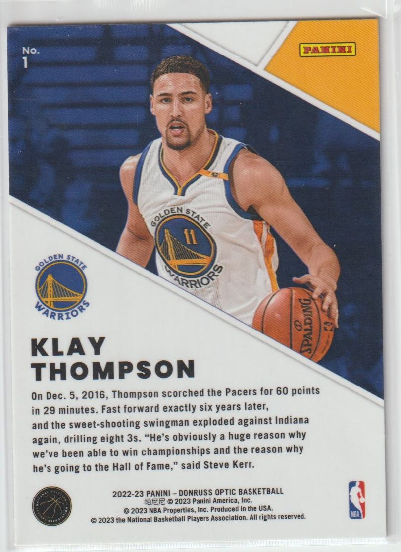 Winner Stays 001 Klay Thompson - Golden State Warriors