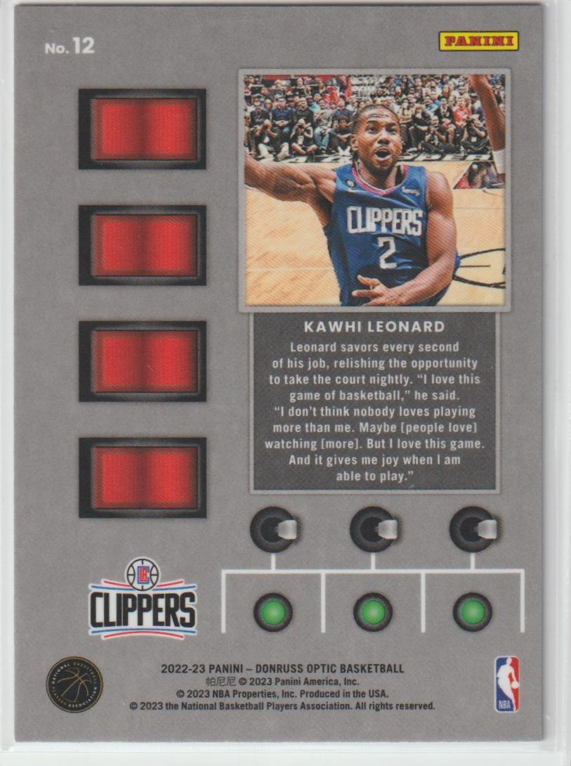 T-Minus 012 Kawhi Leonard - Los Angeles Clippers