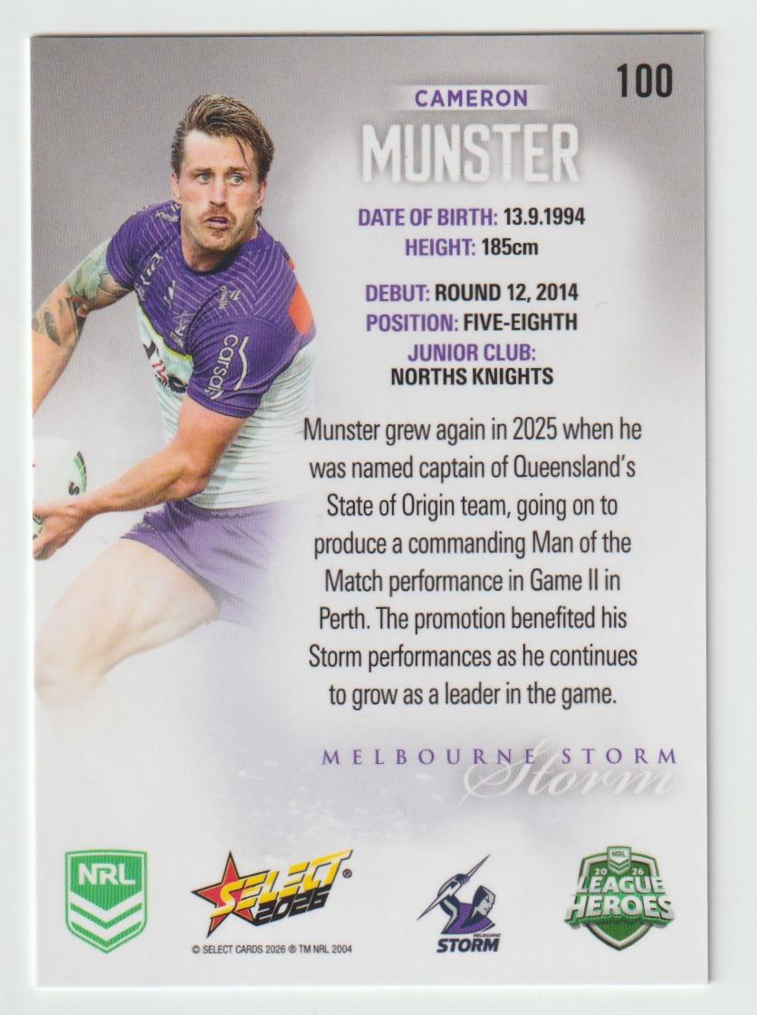 100 Cameron Munster Hobby Silver
