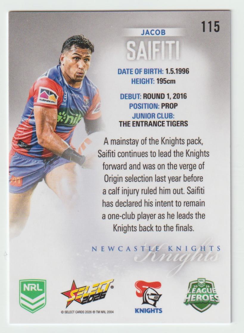 115 Jacob Saifiti Hobby Silver