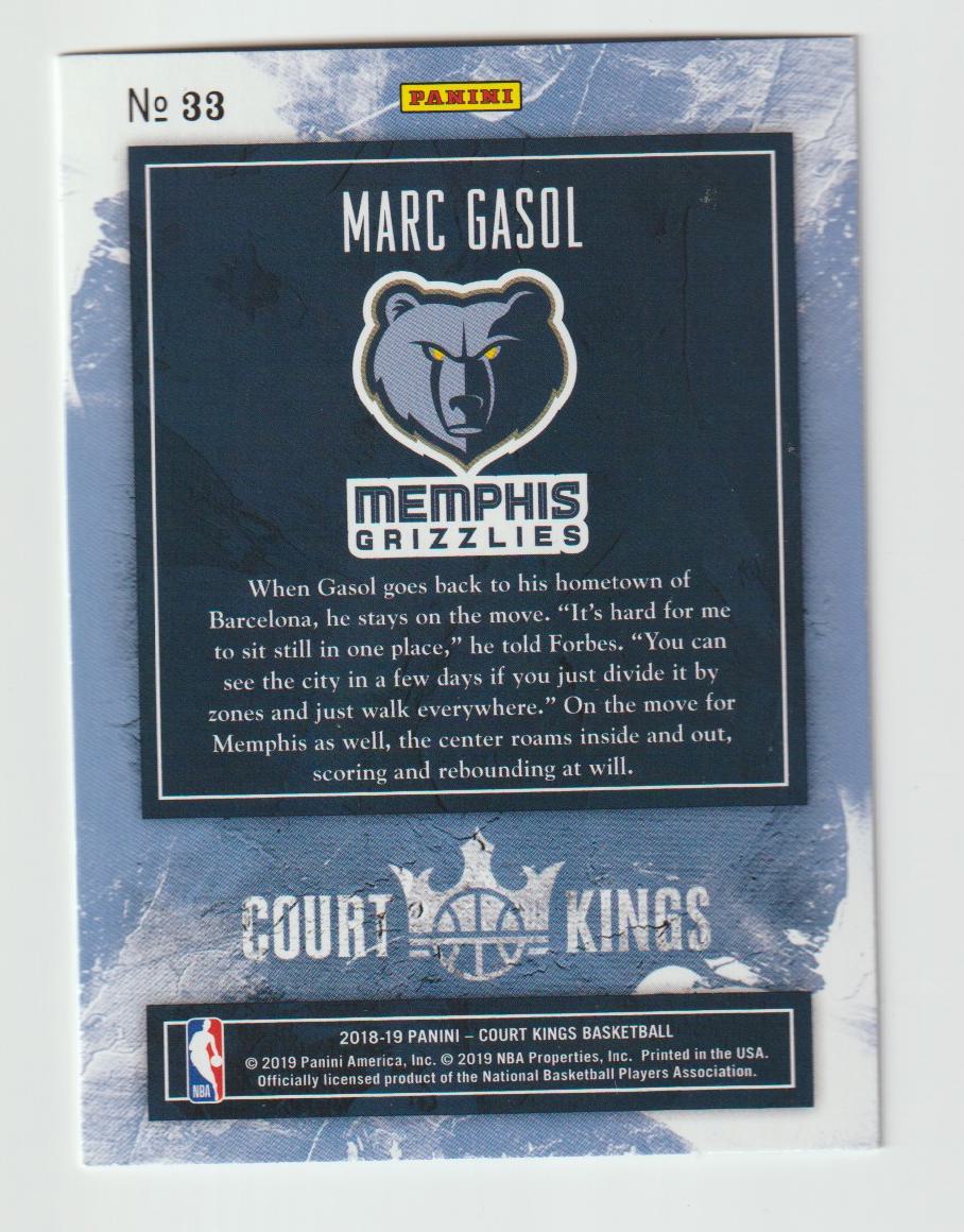 033 Marc Gasol - Memphis Grizzlies