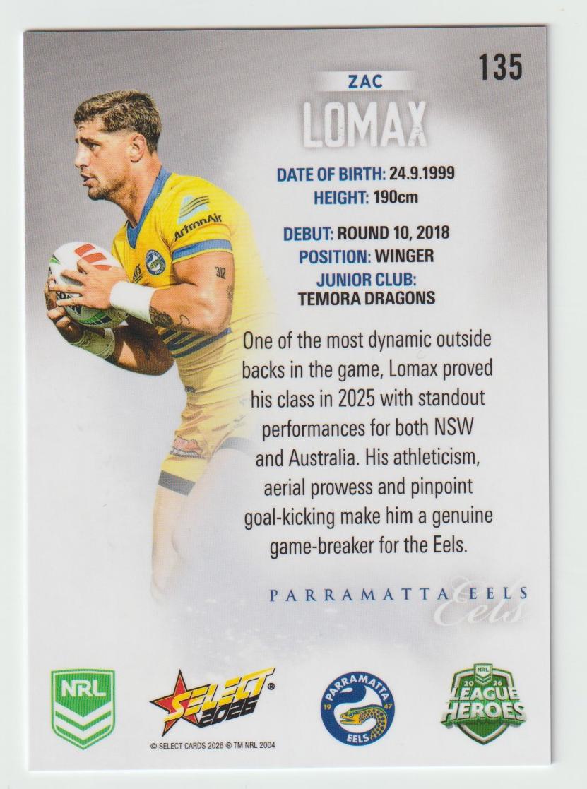 135 Zac Lomax Hobby Silver