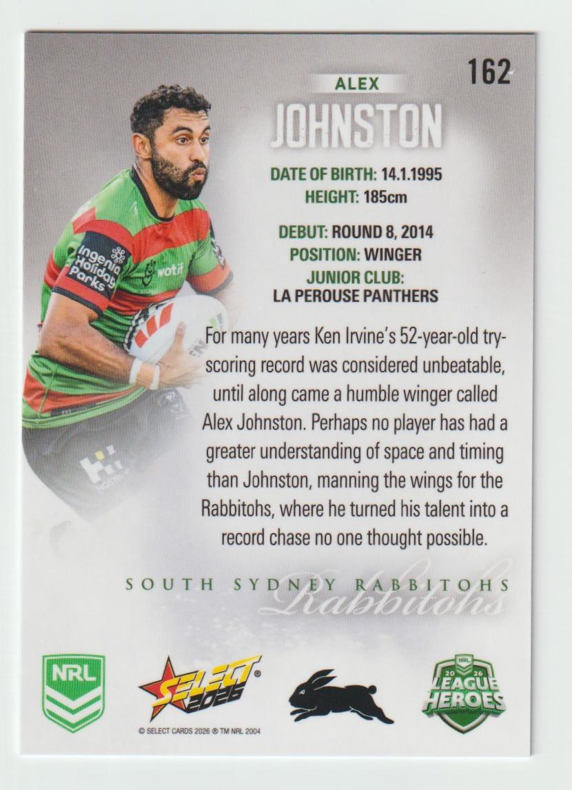 162 Alex Johnston Hobby Silver