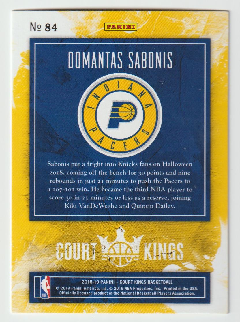 084 Domantas Sabonis - Indiana Pacers