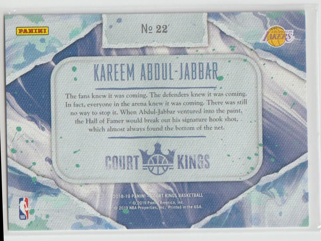 Points in the Paint 022 Kareem Abdul-Jabbar - Los Angeles Lakers