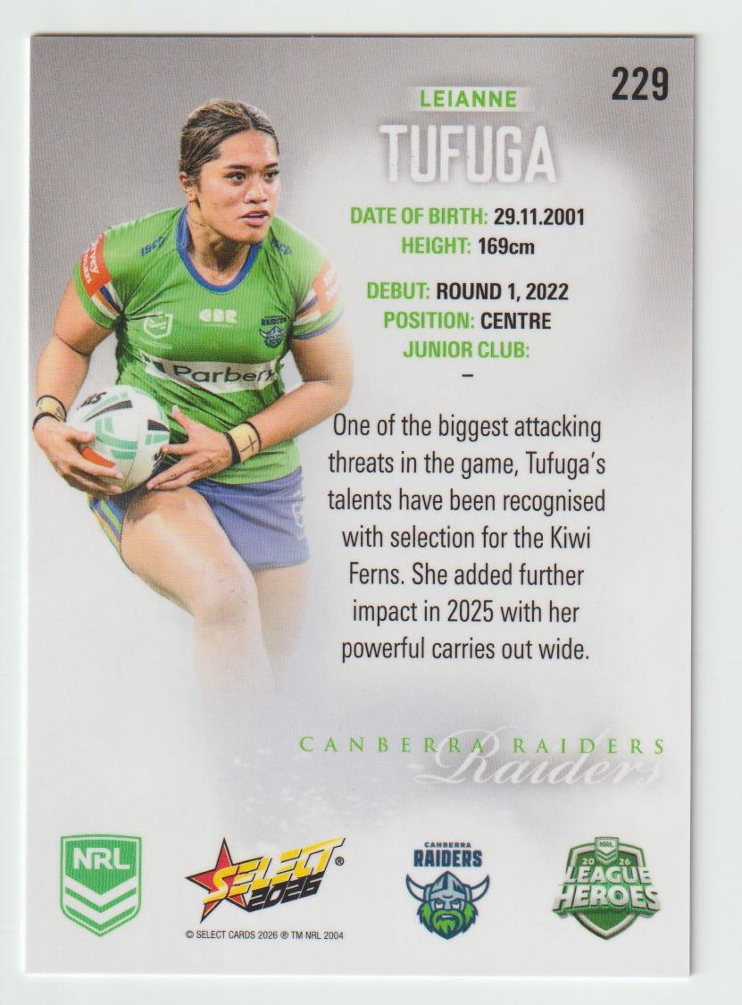 229 Leianne Tufuga Hobby Silver