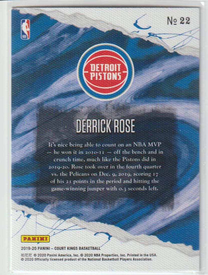 022 Derrick Rose - Detroit Pistons