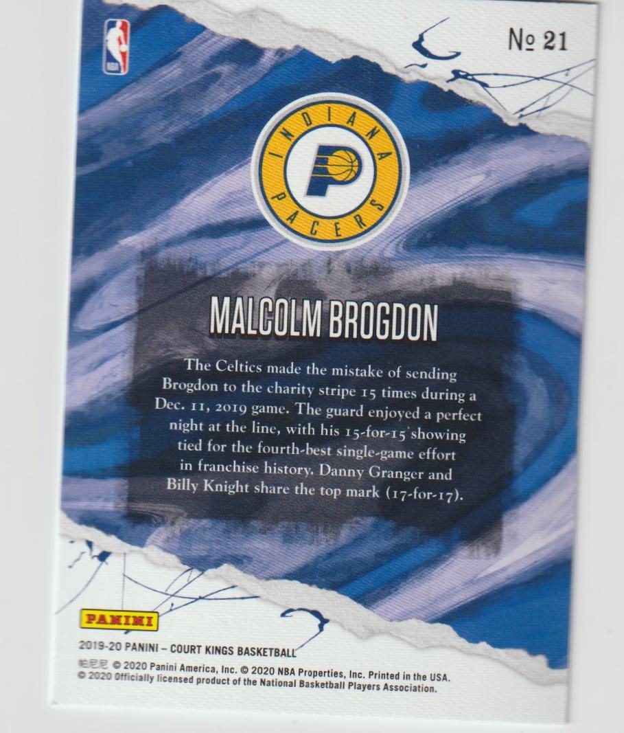 021 Malcolm Brogdon - Indiana Pacers