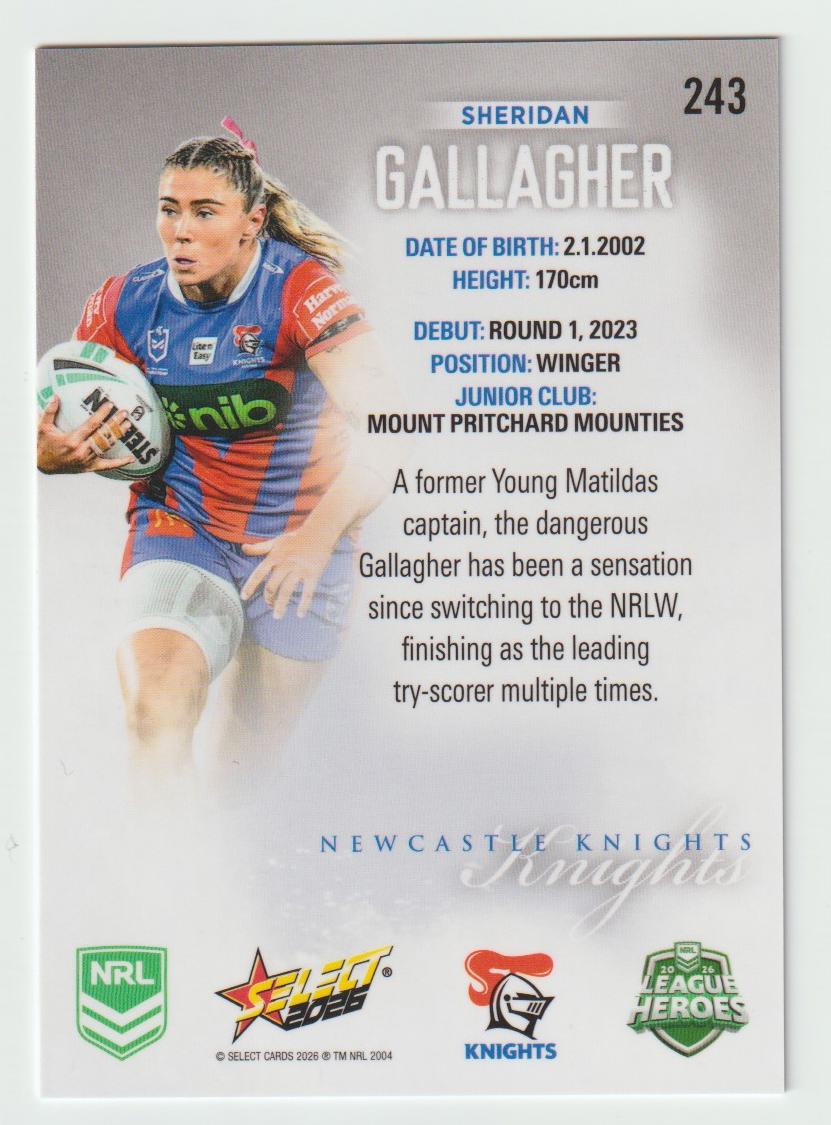 243 Sheridan Gallagher Hobby Silver
