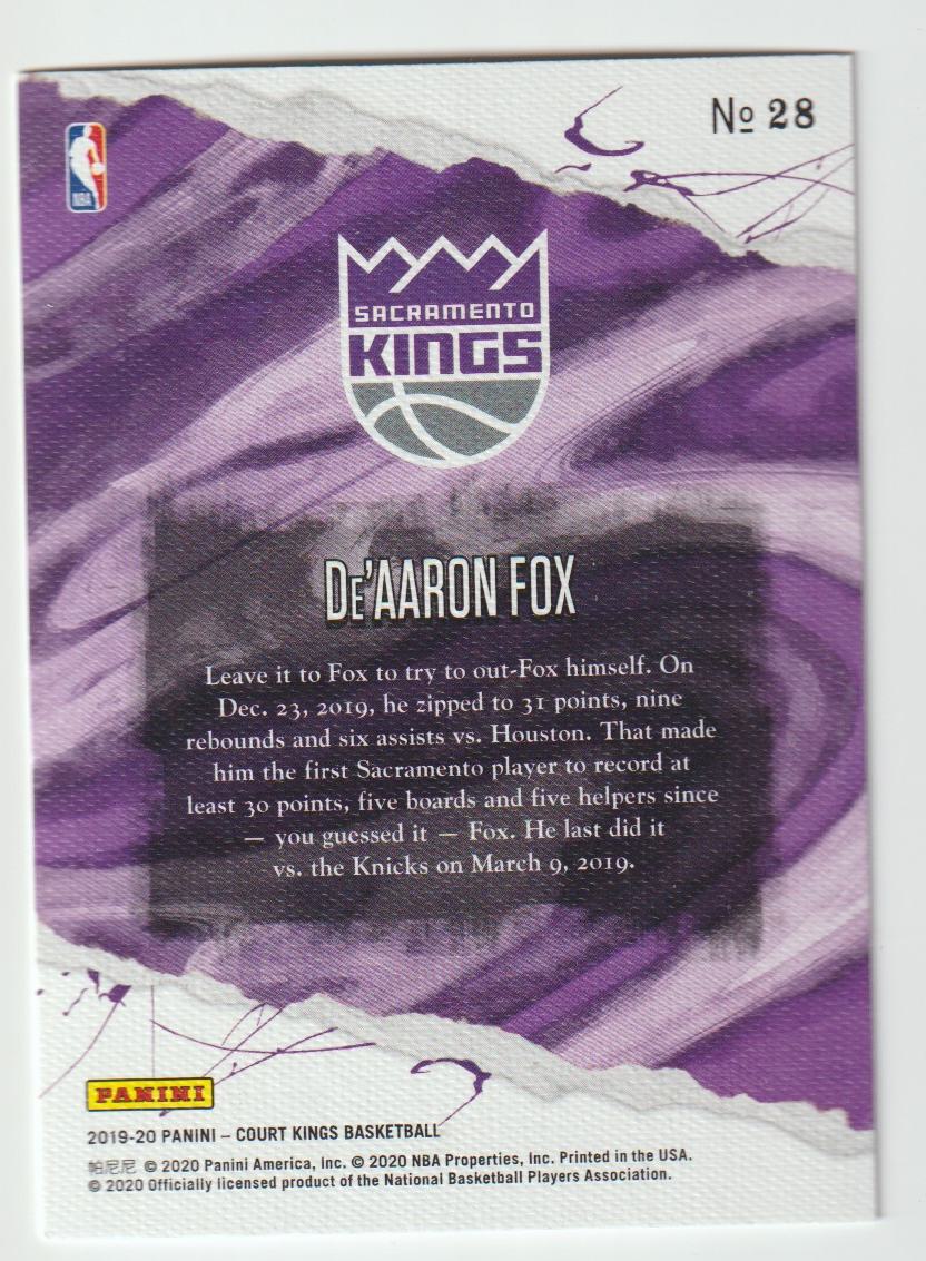 028 De'Aaron Fox - Sacramento Kings