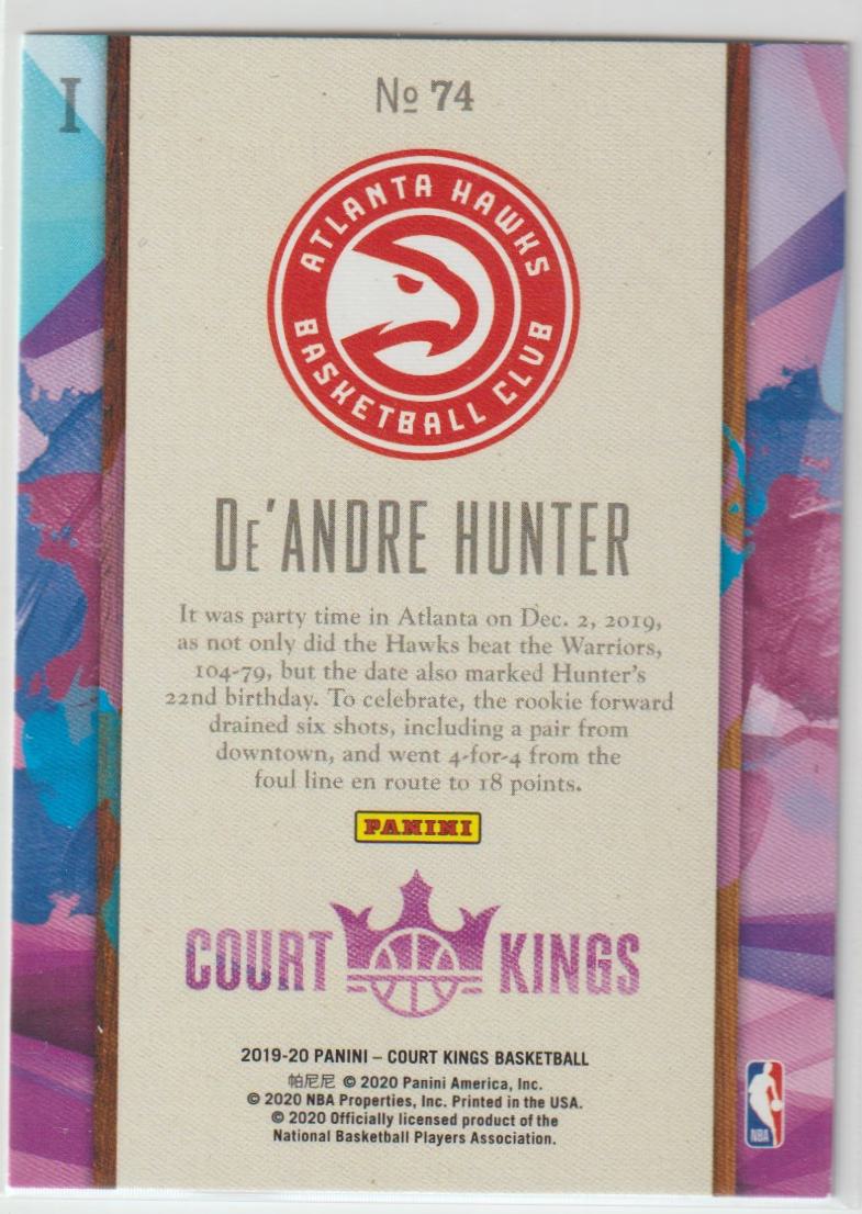 074 De'Andre Hunter - Atlanta Hawks